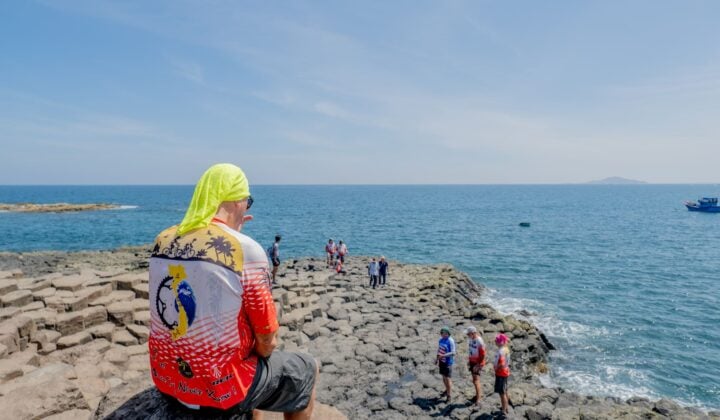 Rocky beach in Vietnam