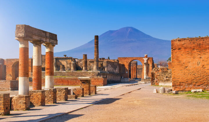 Ruins of Pompeii in Italy