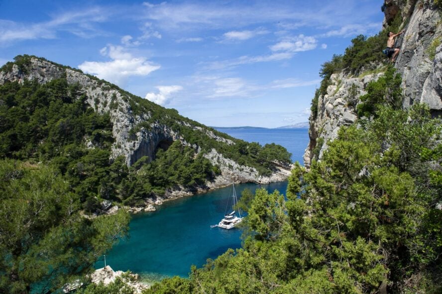 Sailing cove in Croatia