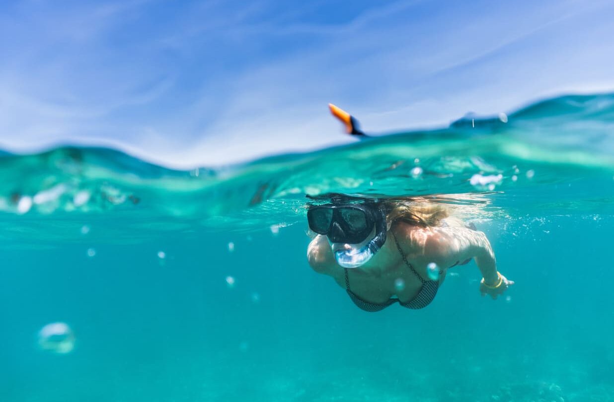 Snorkeling woman