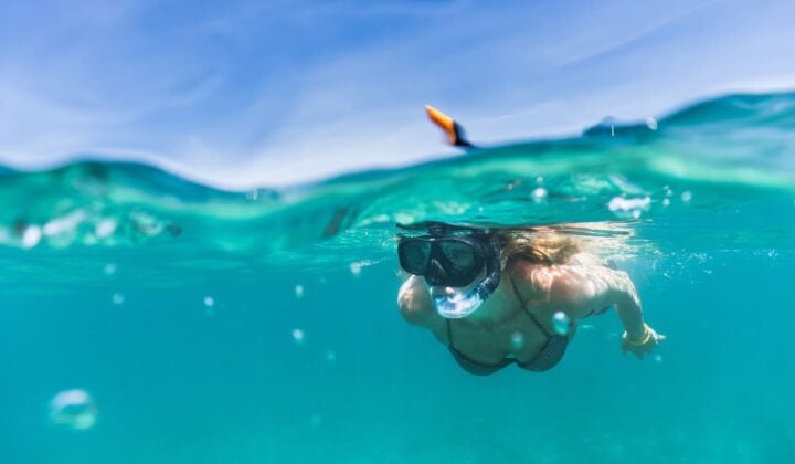 Snorkeling woman