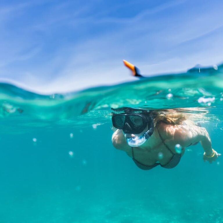 Snorkeling woman