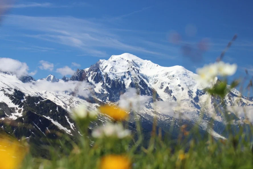 Snow capped Mont Blanc