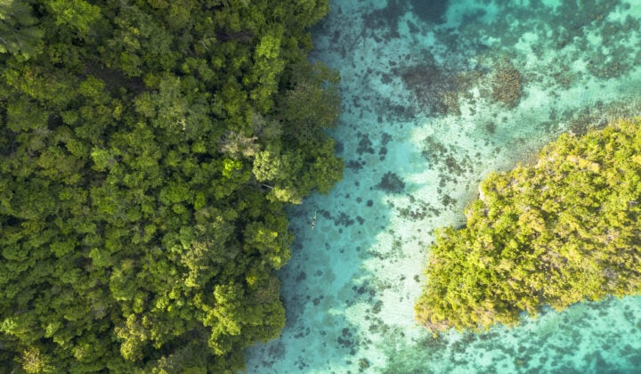 Togean islands aerial