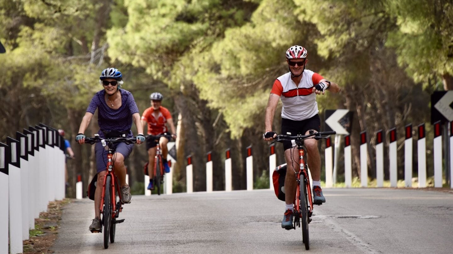 Two bikers in Italy