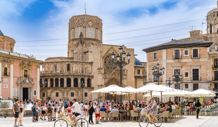 Virgin plaza in Valencia