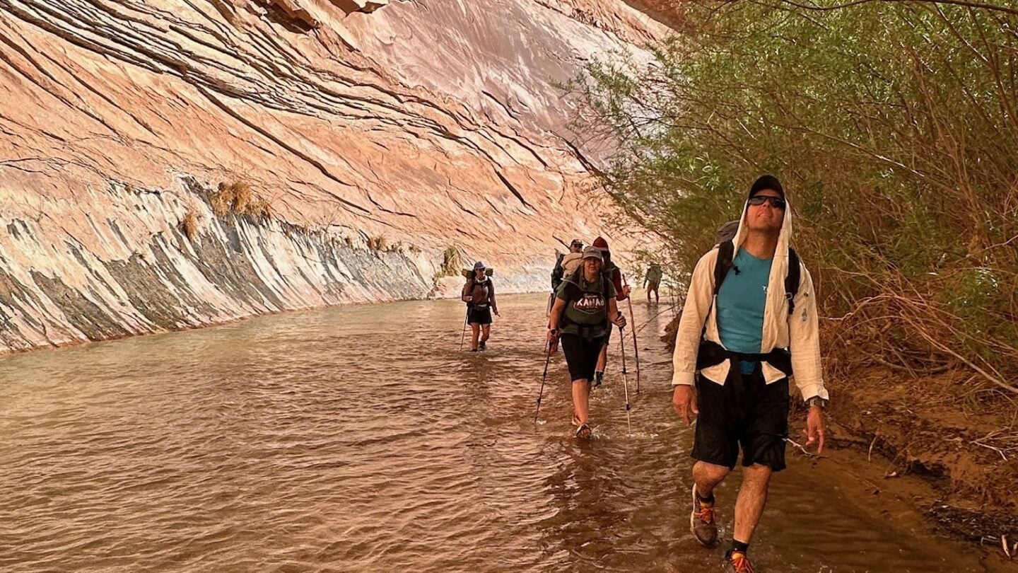 Water hikers in Utah