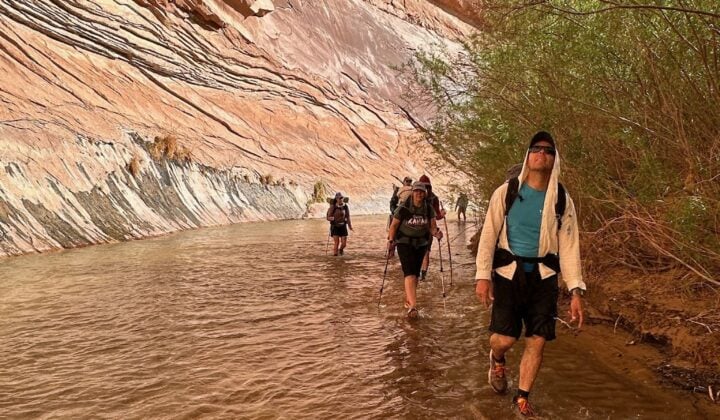 Water hikers in Utah