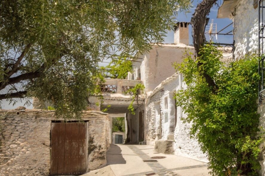 White village near Sierra Nevada