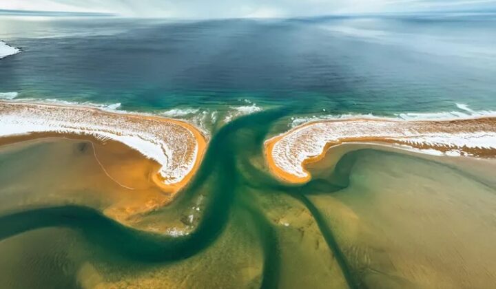aerial view westfjords