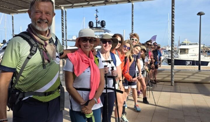 formentera group hikers
