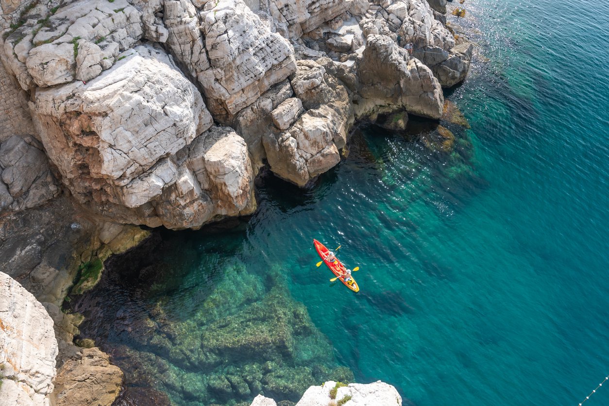 kayaking croatia views