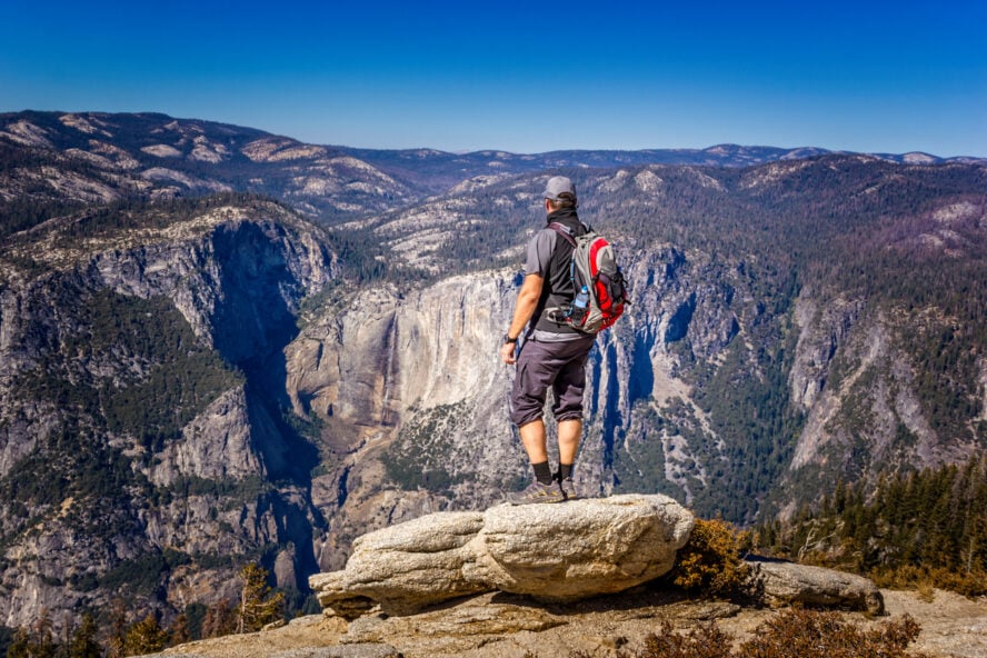 Hikers view in Yosemite