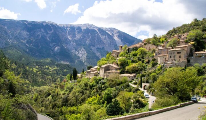 hillside provence village