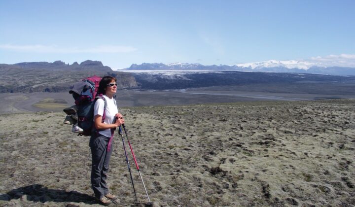 iceland charcoal trail hike