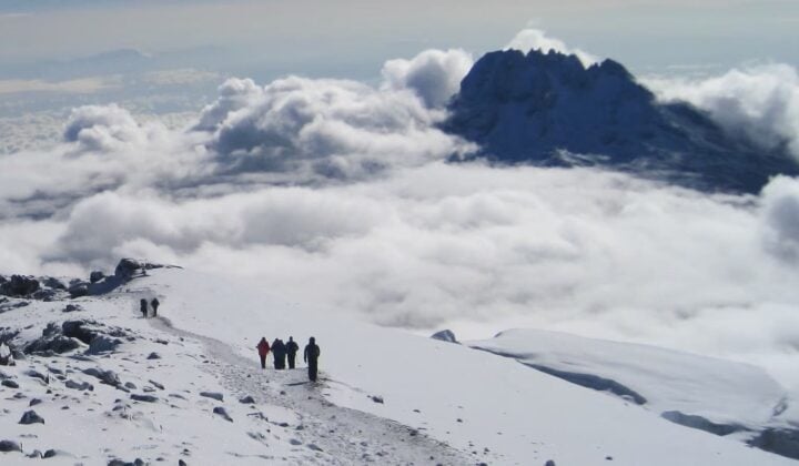 snowy summit kili