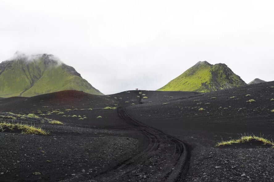 Black sands in Iceland