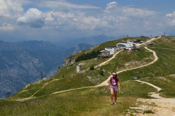 brenta dolomites hike in the summer