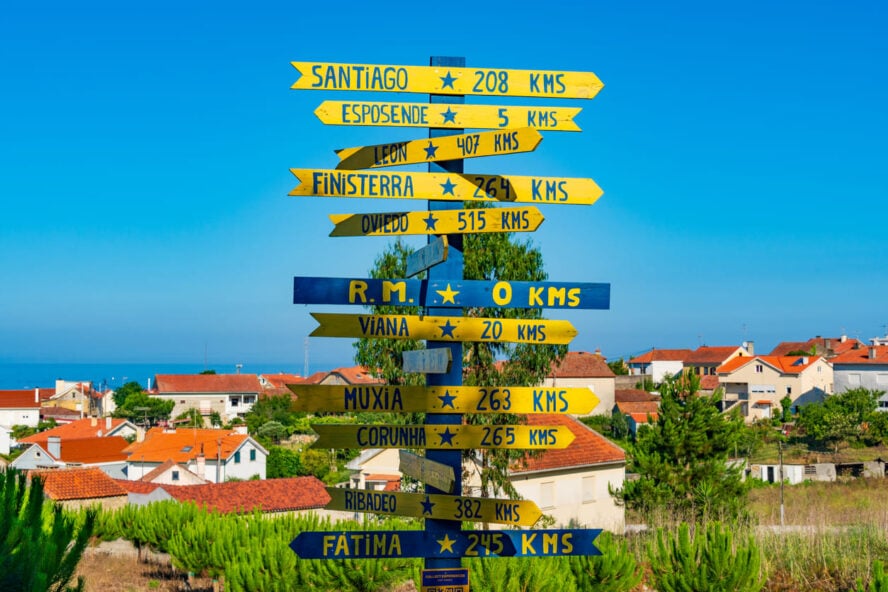 Camino Portugues sign