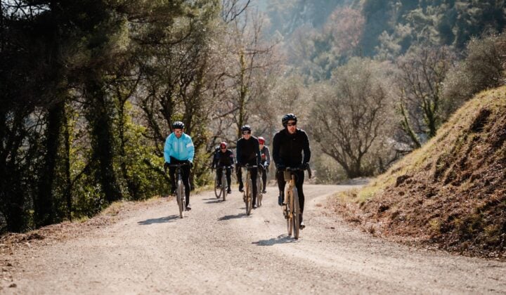 group cyclist nice