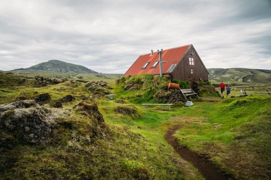 Hut on the hidden trails of Iceland