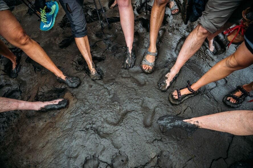 Hidden trails in Iceland and mud