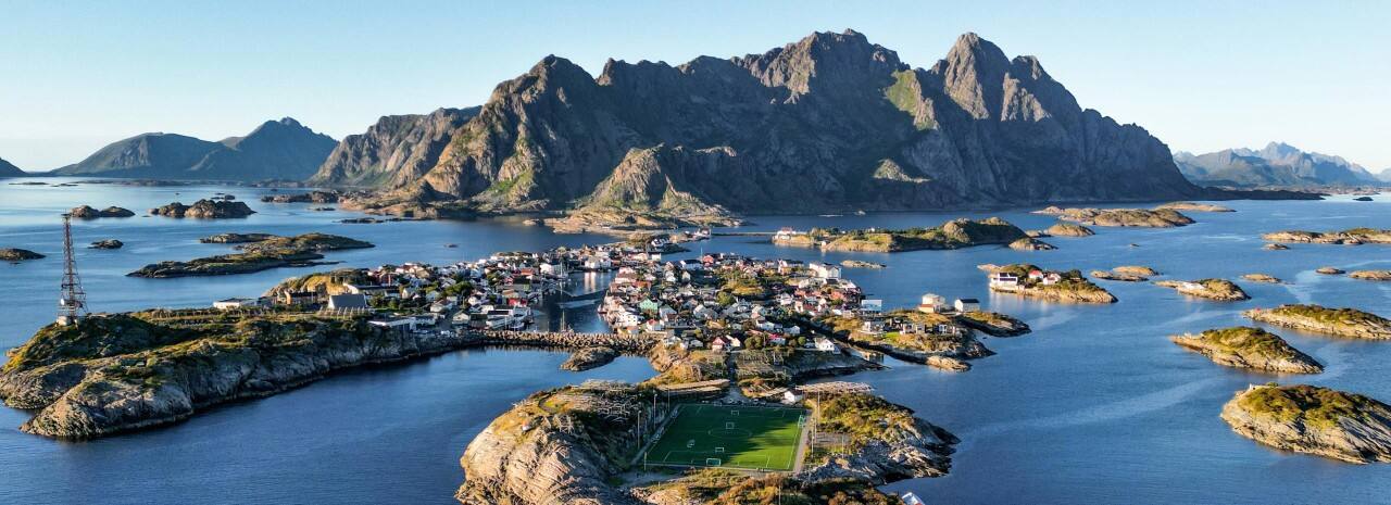 Lofoten wide panorama