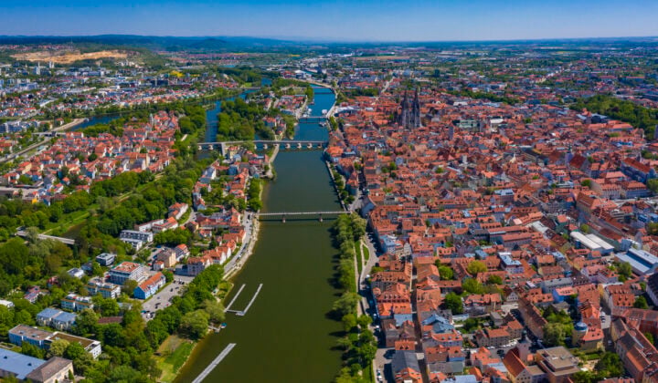 regensburg aerial bavaria