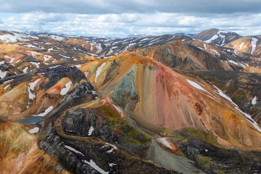 Rhyolite colors in Iceland