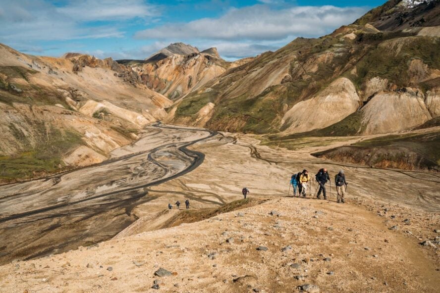 Rhyolite mountains in Iceland