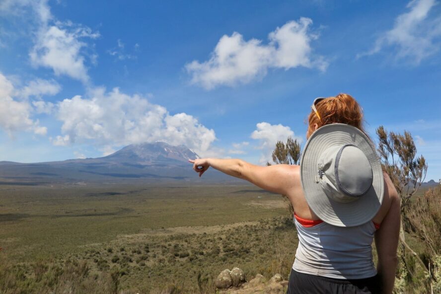 Starting hiking Kilimanjaro