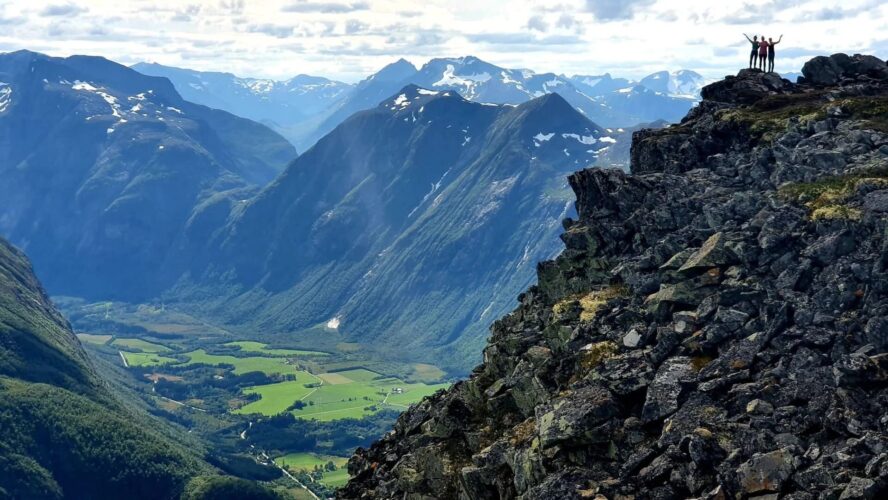 Valley in Norway in summer