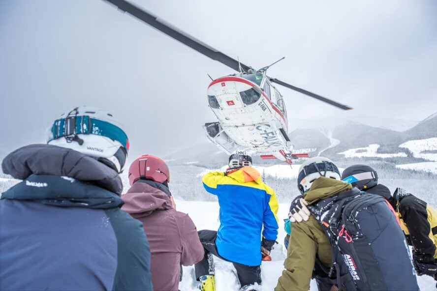 Heli ski in Kicking Horse