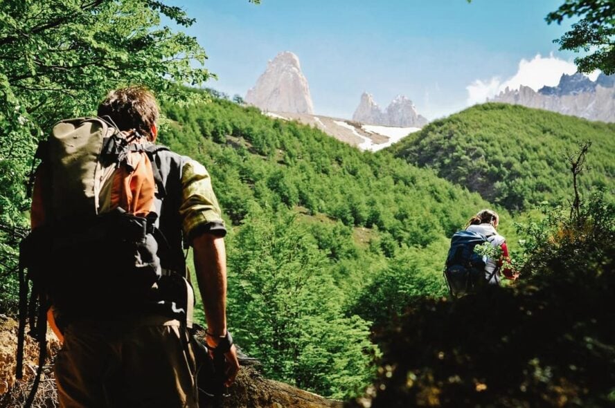Hikers in Torres jungle