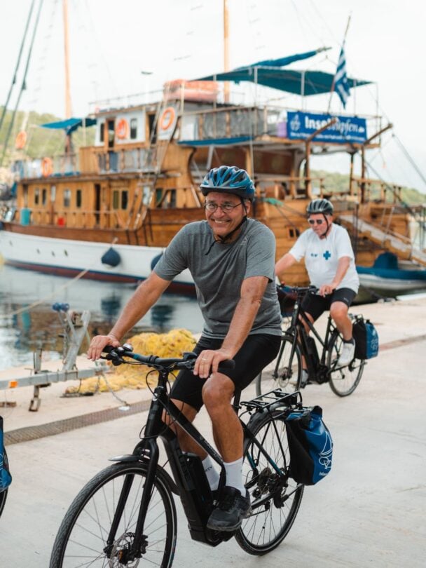 bike boat tour greece