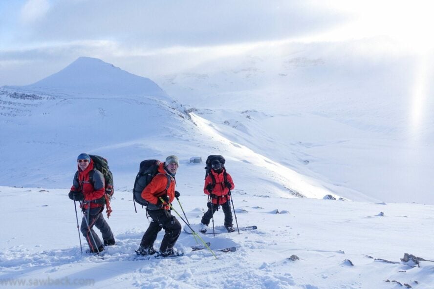 By pose skiers