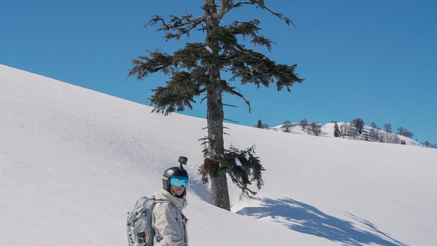georgia skier sunny