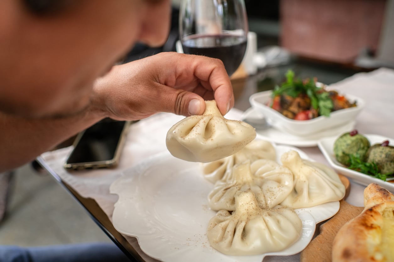 khinkali wine georgia