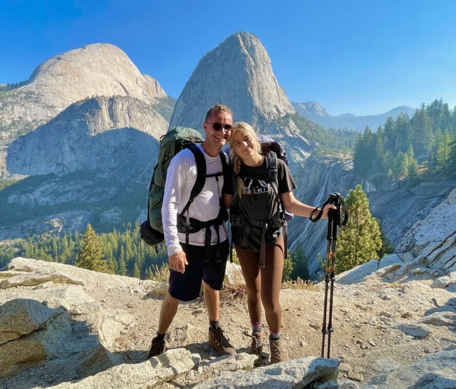 Trail hiking Half Dome