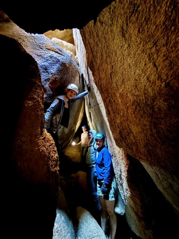 joshua tree caves corridors tour
