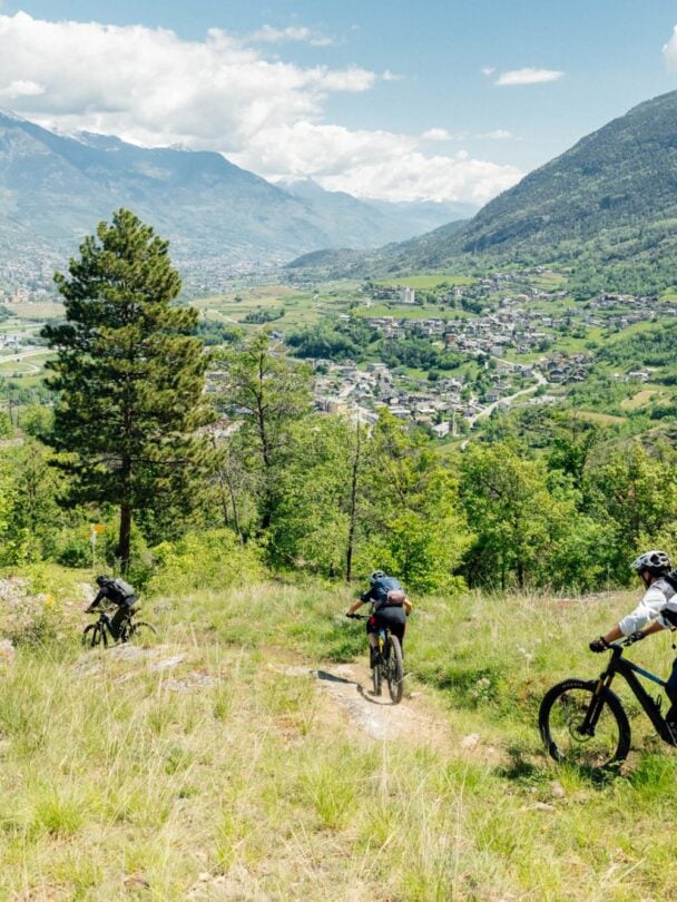 stunning views of aosta valley