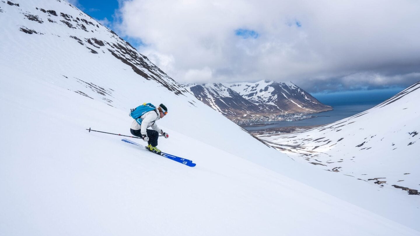 Backcountry skiing Iceland