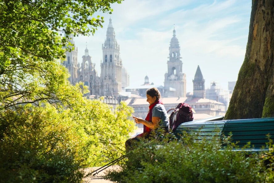 Camino de Santiago hiker