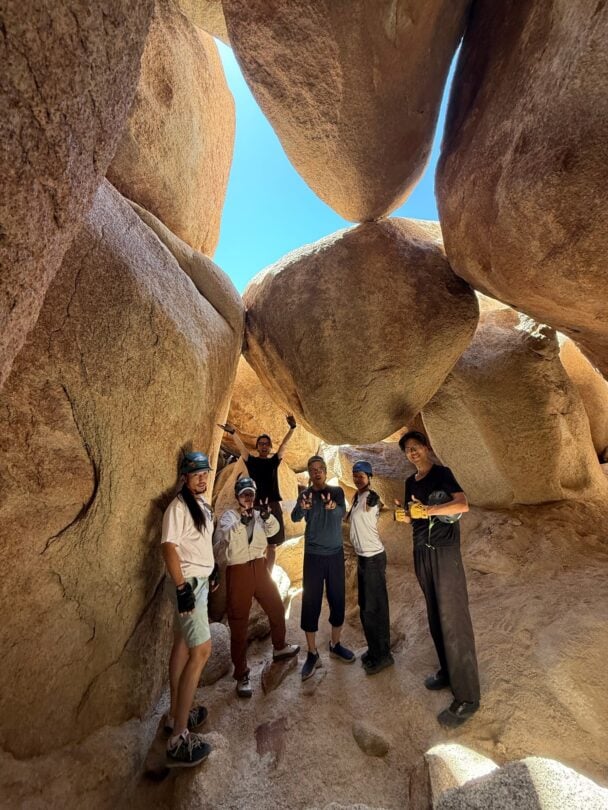 joshua tree caves corridors tour