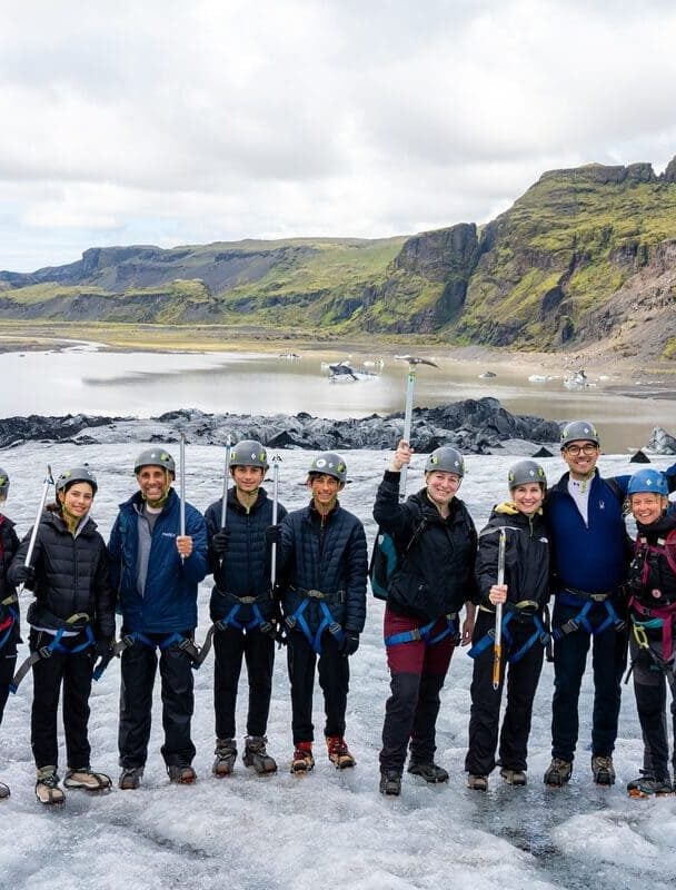 going down on solheimajokull