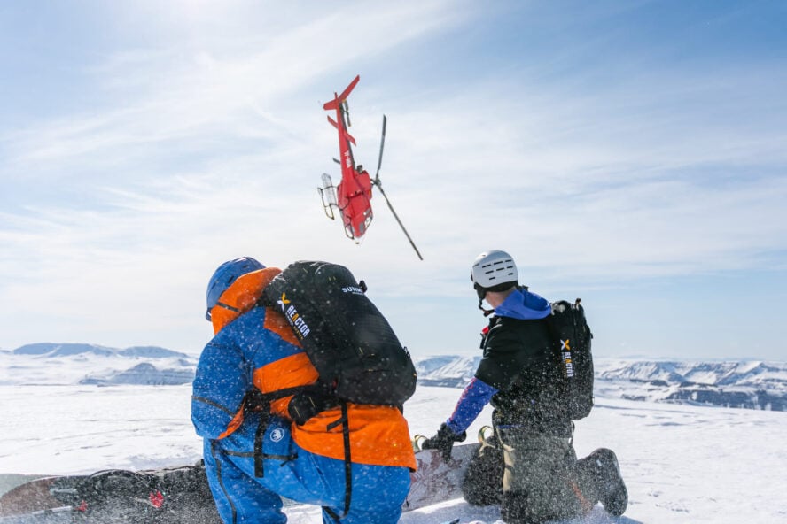 Heli ski in Iceland