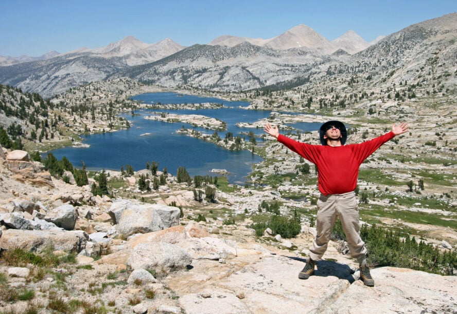 Hiking the John Muir trail Lake Marie
