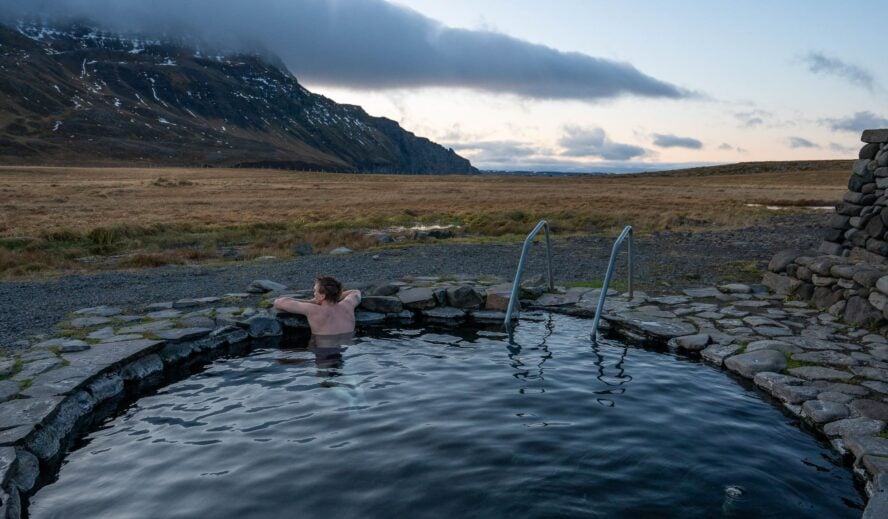 Hot pool in Iceland