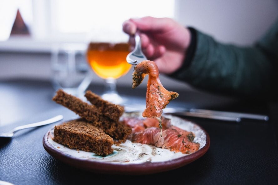 Iceland salmon dish