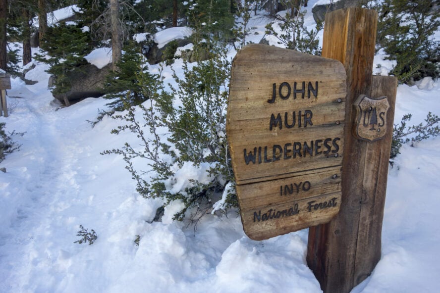 John Muir wilderness sign